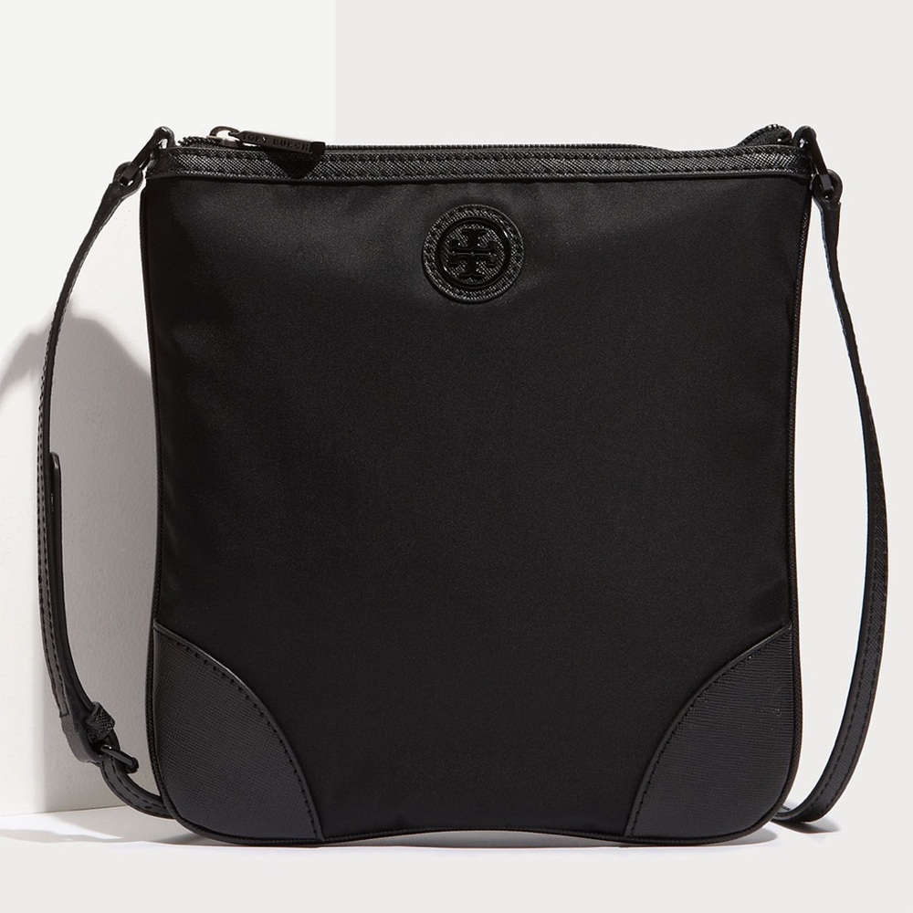 Tory Burch Black Nylon Shoulder Crossbody Bag